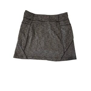 Athleta Skirt Womens Medium Gray Excursion Skort Pull On Hiking Outdoor Pockets